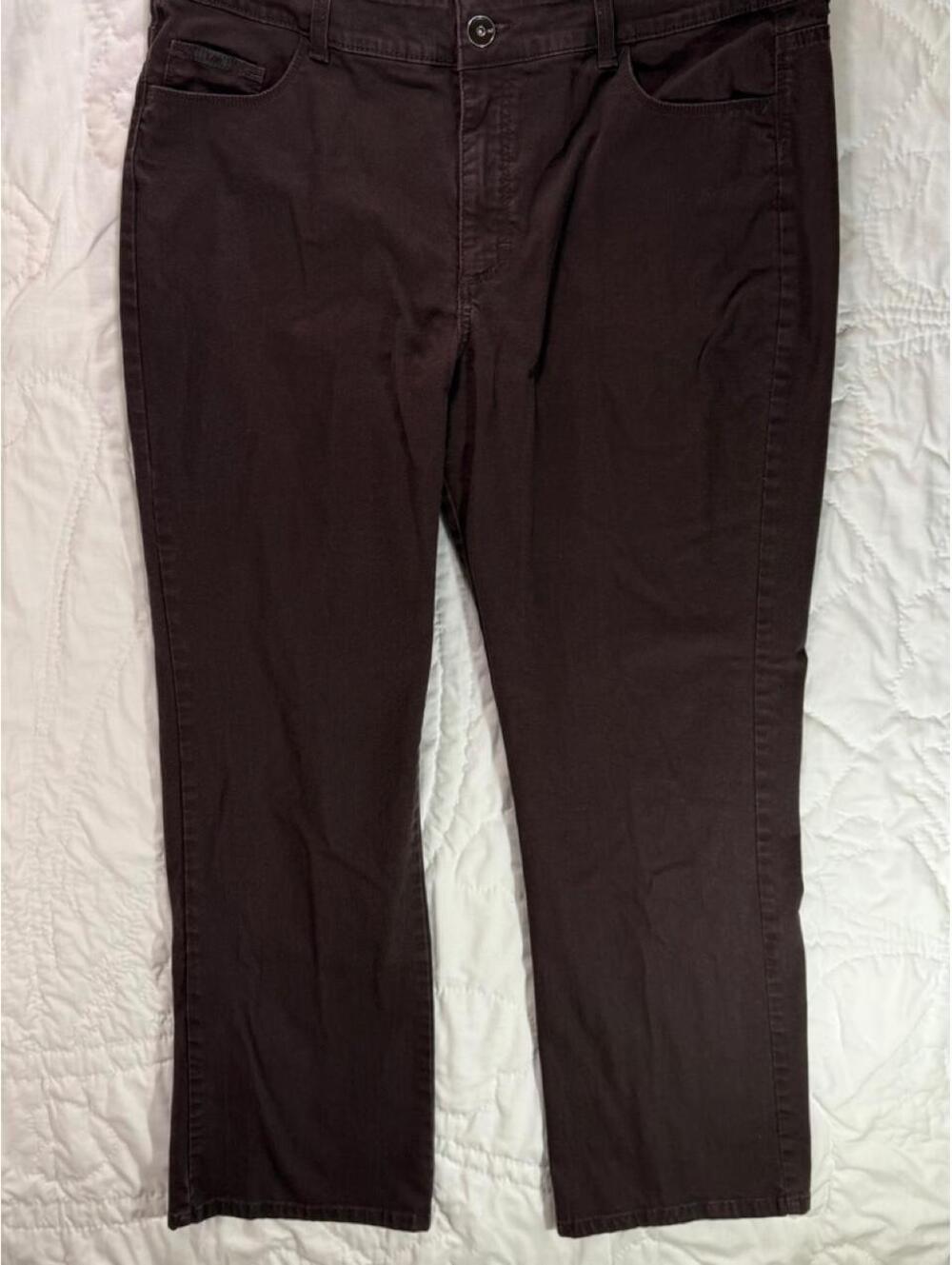 Lee brown straight leg trousers 18 Medium